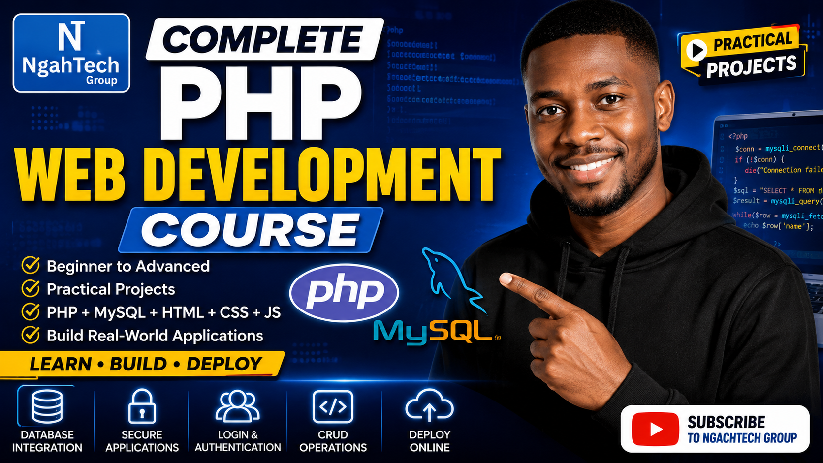 Complete PHP Web Development Course | Ngahtech Group